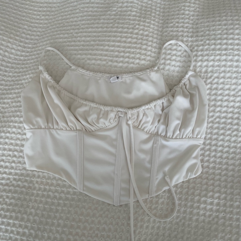 Beautiful garage white corset top!!!